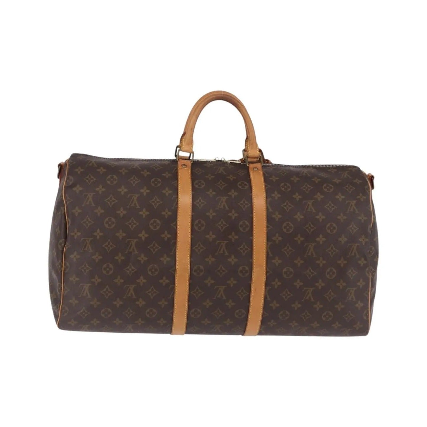 Louis Vuitton Keepall Bandoulière Monogram, Brown, Canvas, Travel Bag