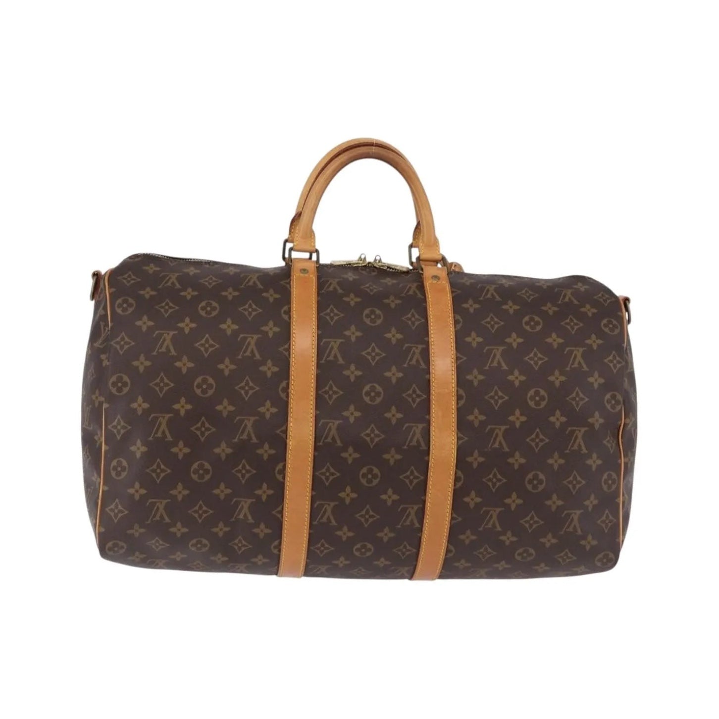 Louis Vuitton Keepall Bandoulière Monogram, Brown, Canvas, Travel Bag