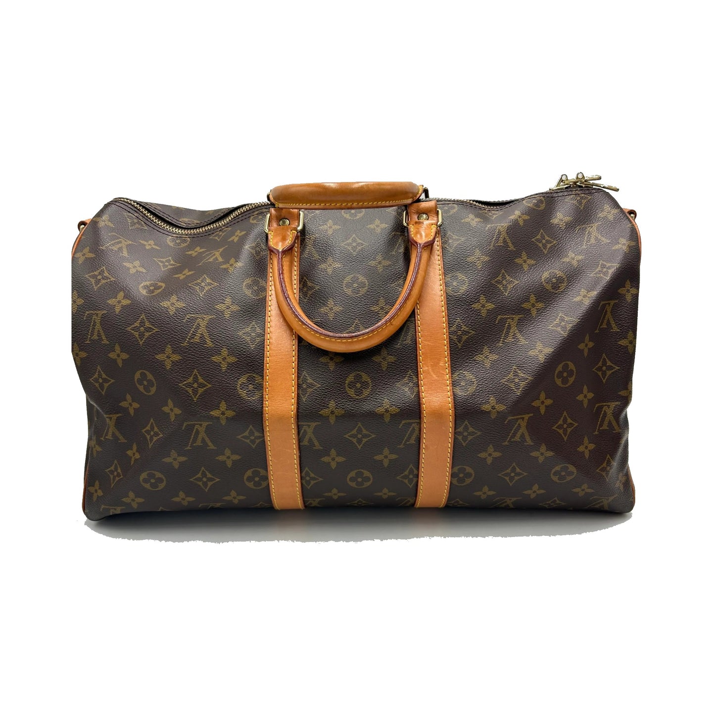 Louis Vuitton keepall bandoulière monogram, Brown, Canvas, Handbag