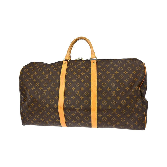 Louis Vuitton Keepall Bandoulière Monogram, Brown, Canvas, Travel Bag