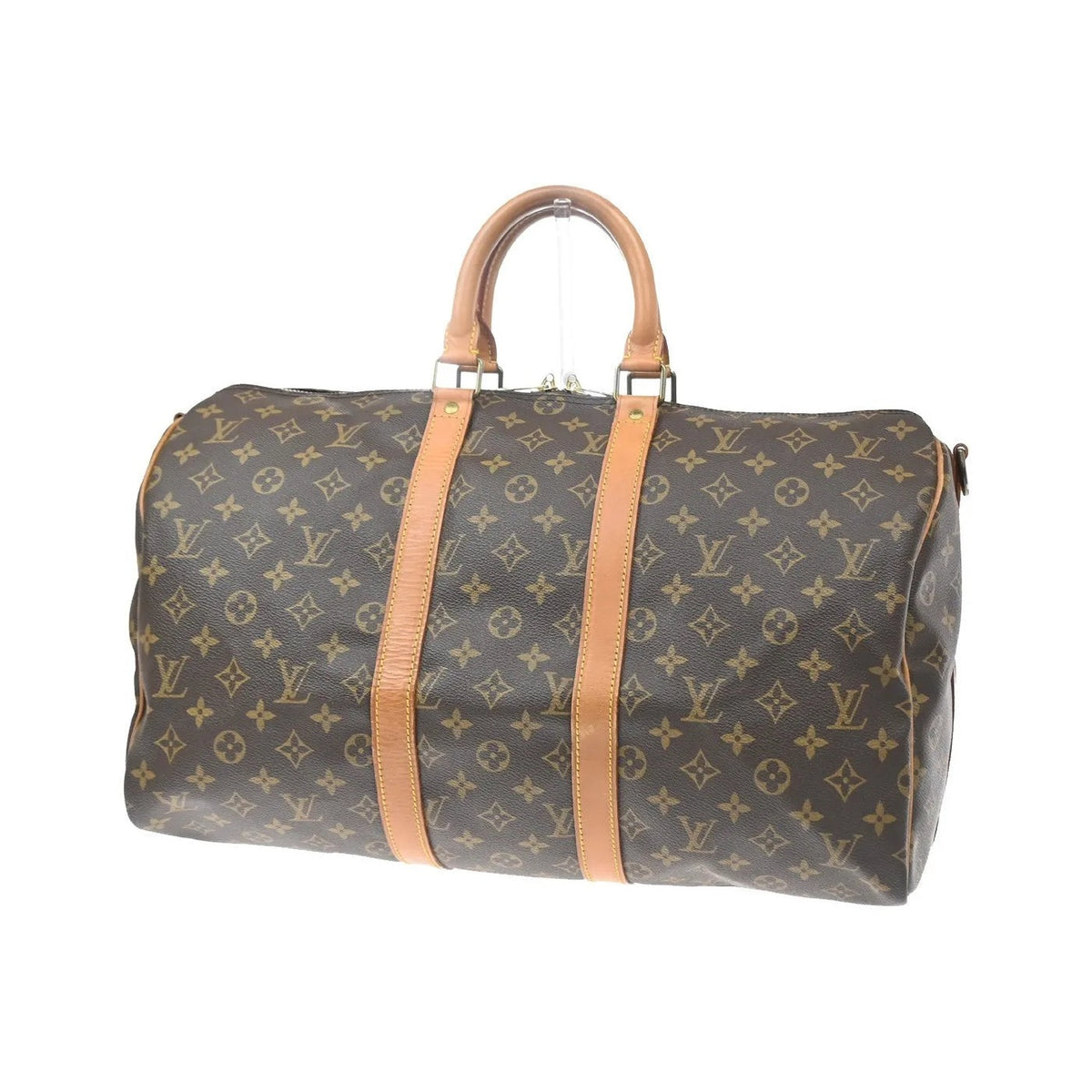 Louis Vuitton Keepall Bandoulière Monogram, Brown, Canvas, Travel Bag