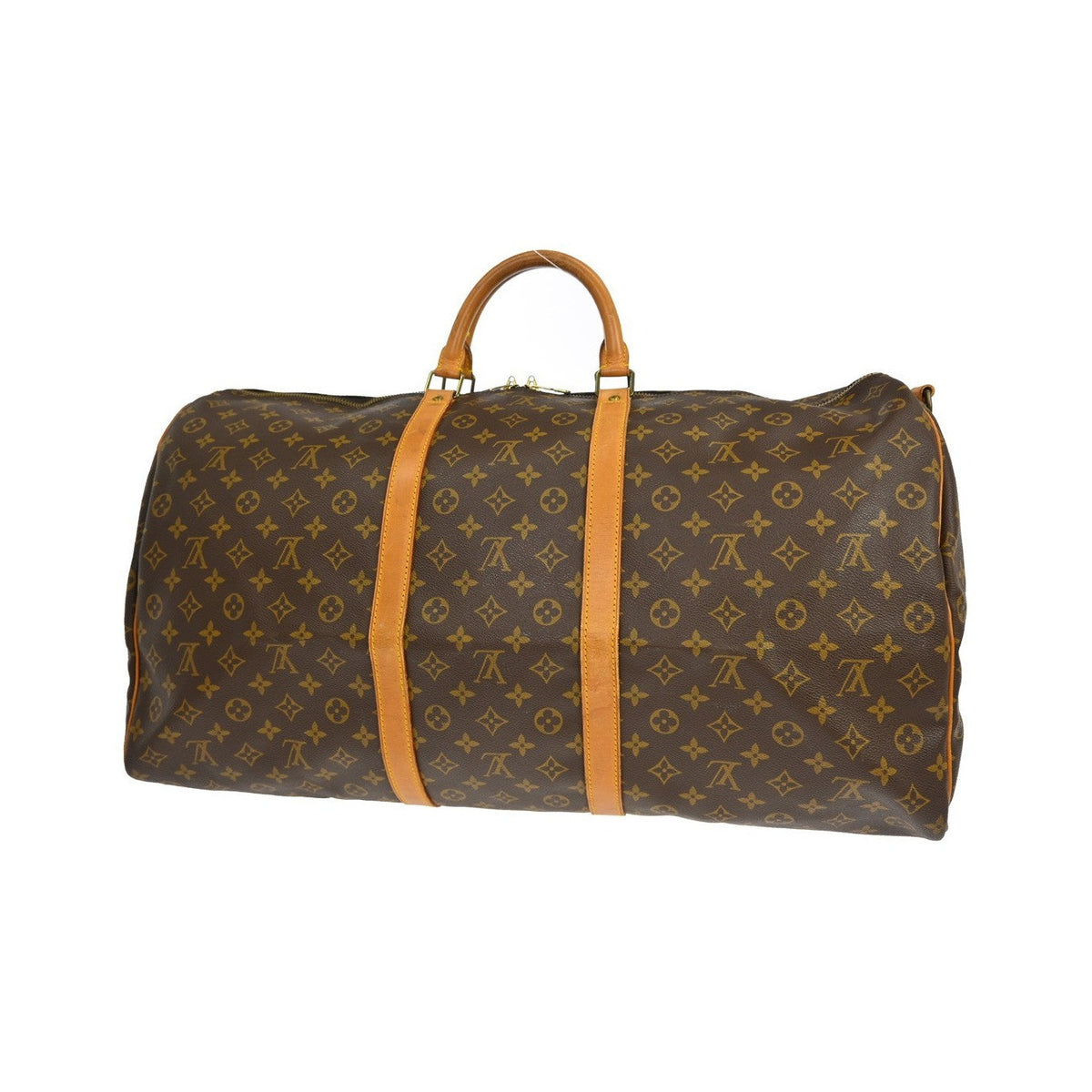 Louis Vuitton Keepall Bandoulière Monogram, Brown, Canvas, Travel Bag