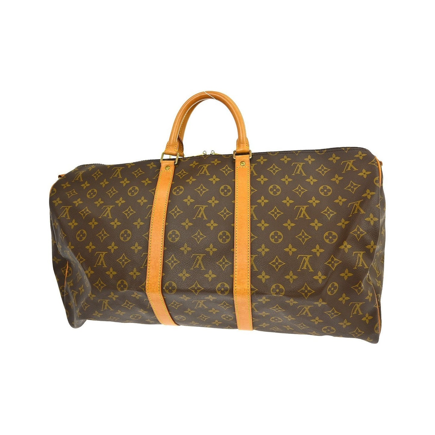 Louis Vuitton Keepall Bandoulière Monogram, Brown, Canvas, Travel Bag