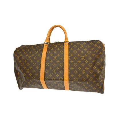 Louis Vuitton Keepall Bandoulière Monogram, Brown, Canvas, Travel Bag