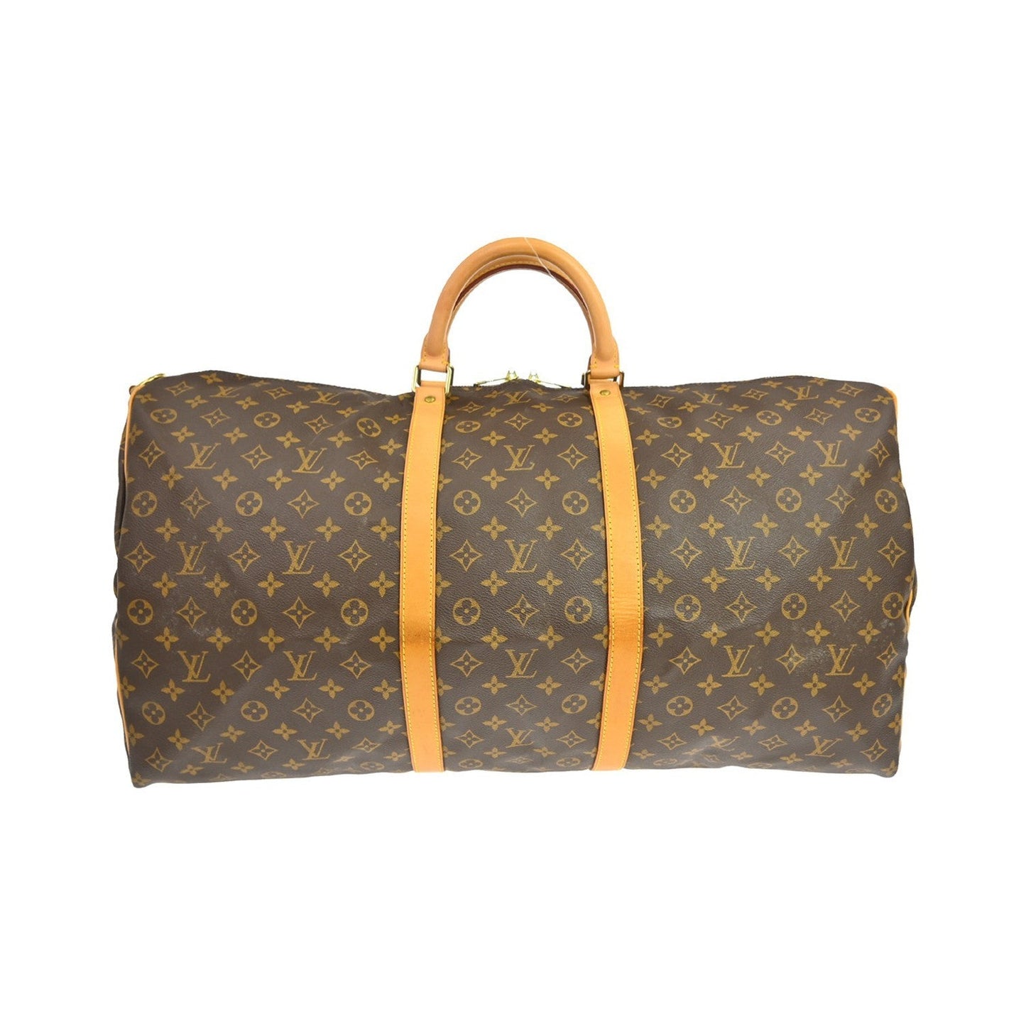 Louis Vuitton Keepall Bandoulière Monogram, Brown, Canvas, Travel Bag
