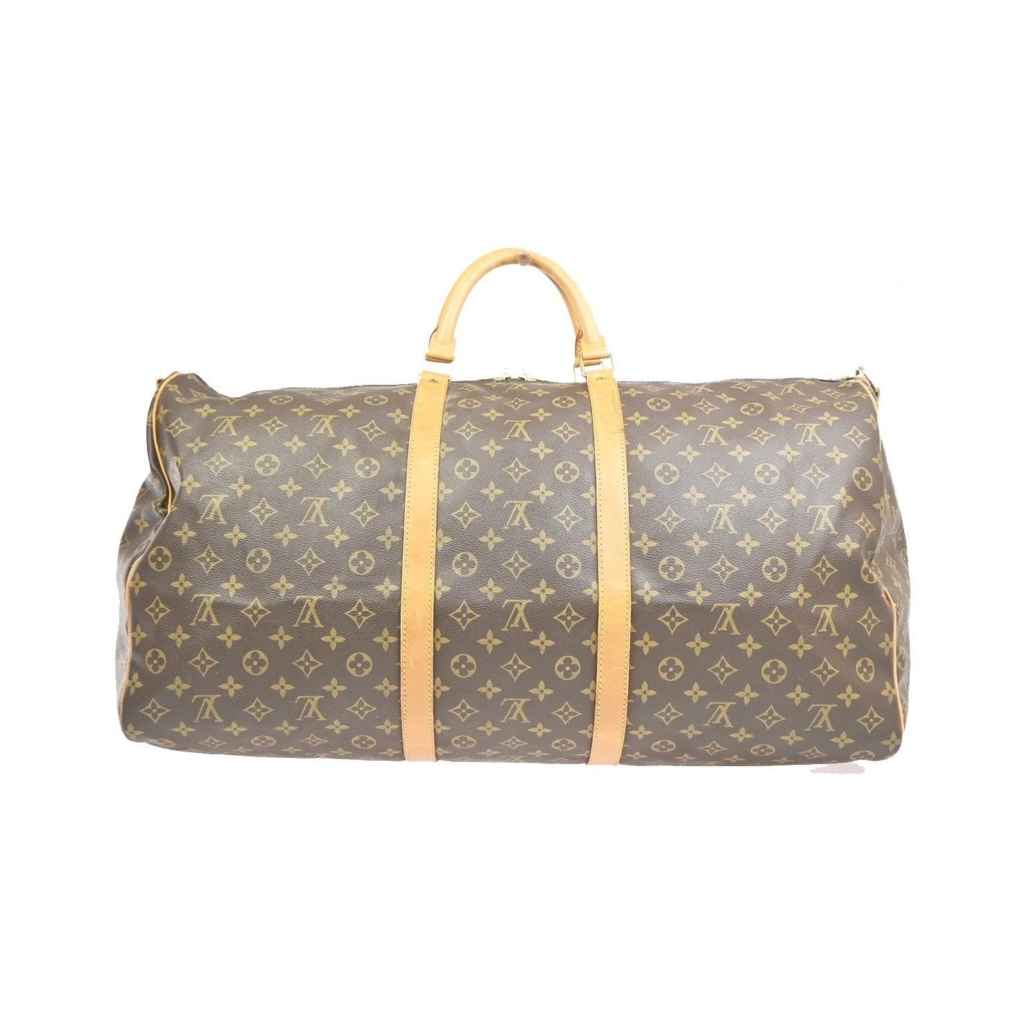 Louis Vuitton Keepall Bandoulière Monogram, Brown, Canvas, Travel Bag