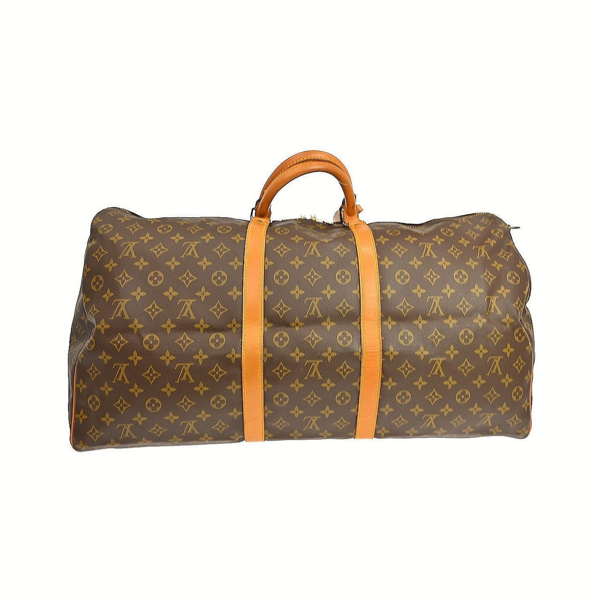 Louis Vuitton Keepall Bandoulière Monogram, Brown, Canvas, Travel Bag
