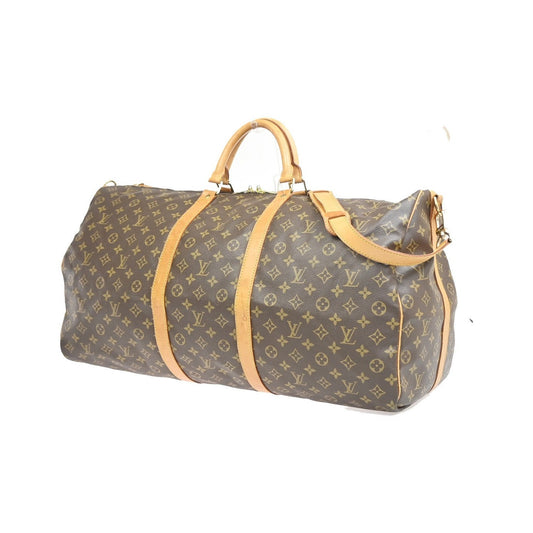 Louis Vuitton Keepall Bandoulière Monogram, Brown, Canvas, Travel Bag