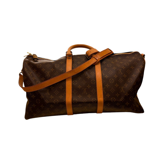 Louis Vuitton keepall bandoulière monogram, Brown, Canvas, Handbag