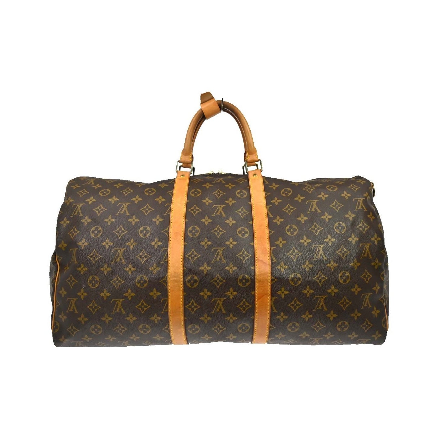Louis Vuitton Keepall Bandoulière Monogram, Brown, Canvas, Travel Bag