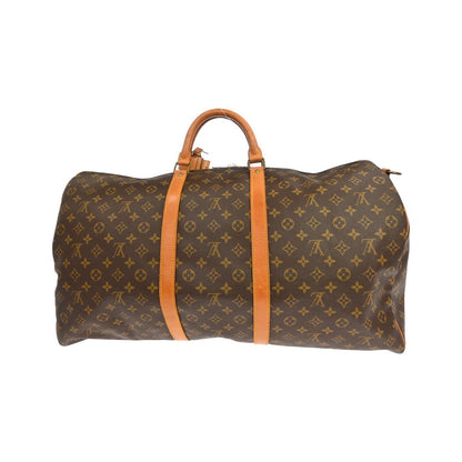 Louis Vuitton Keepall Bandoulière Monogram, Brown, Canvas, Travel Bag