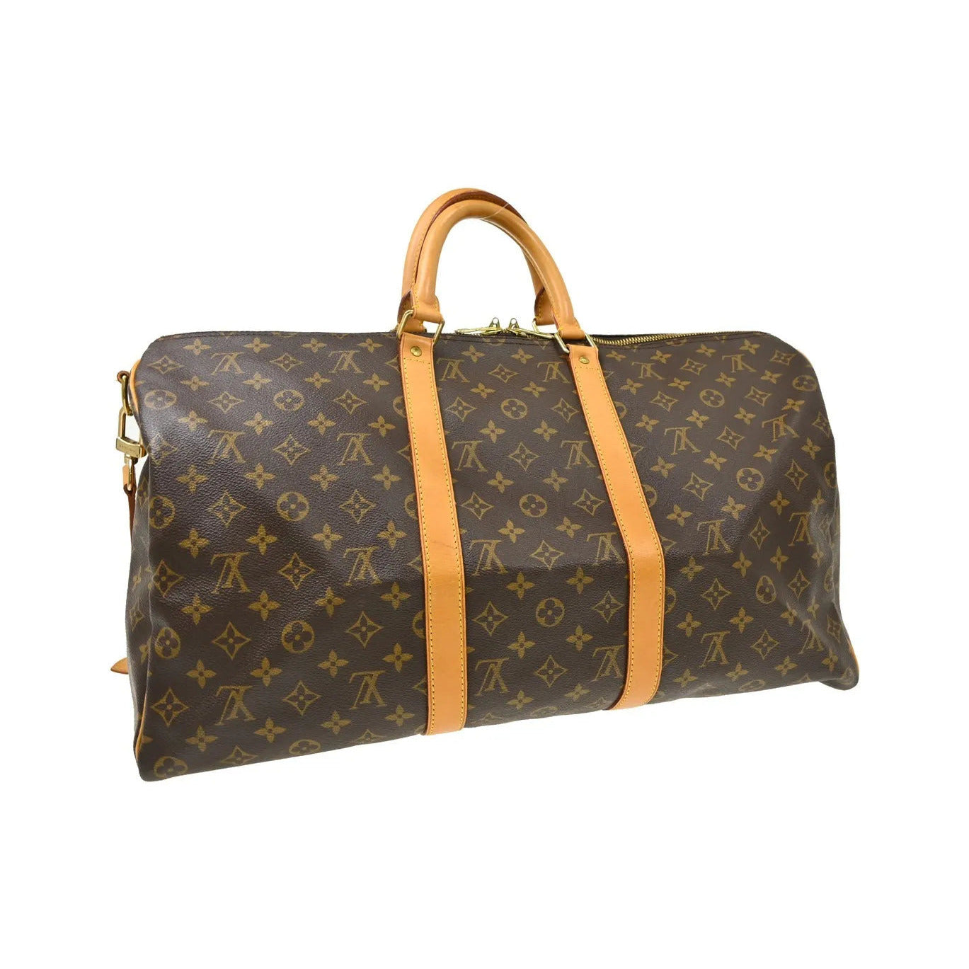 Louis Vuitton Keepall Bandouliere Monogram Canvas, Brown, Canvas, Travel Bag