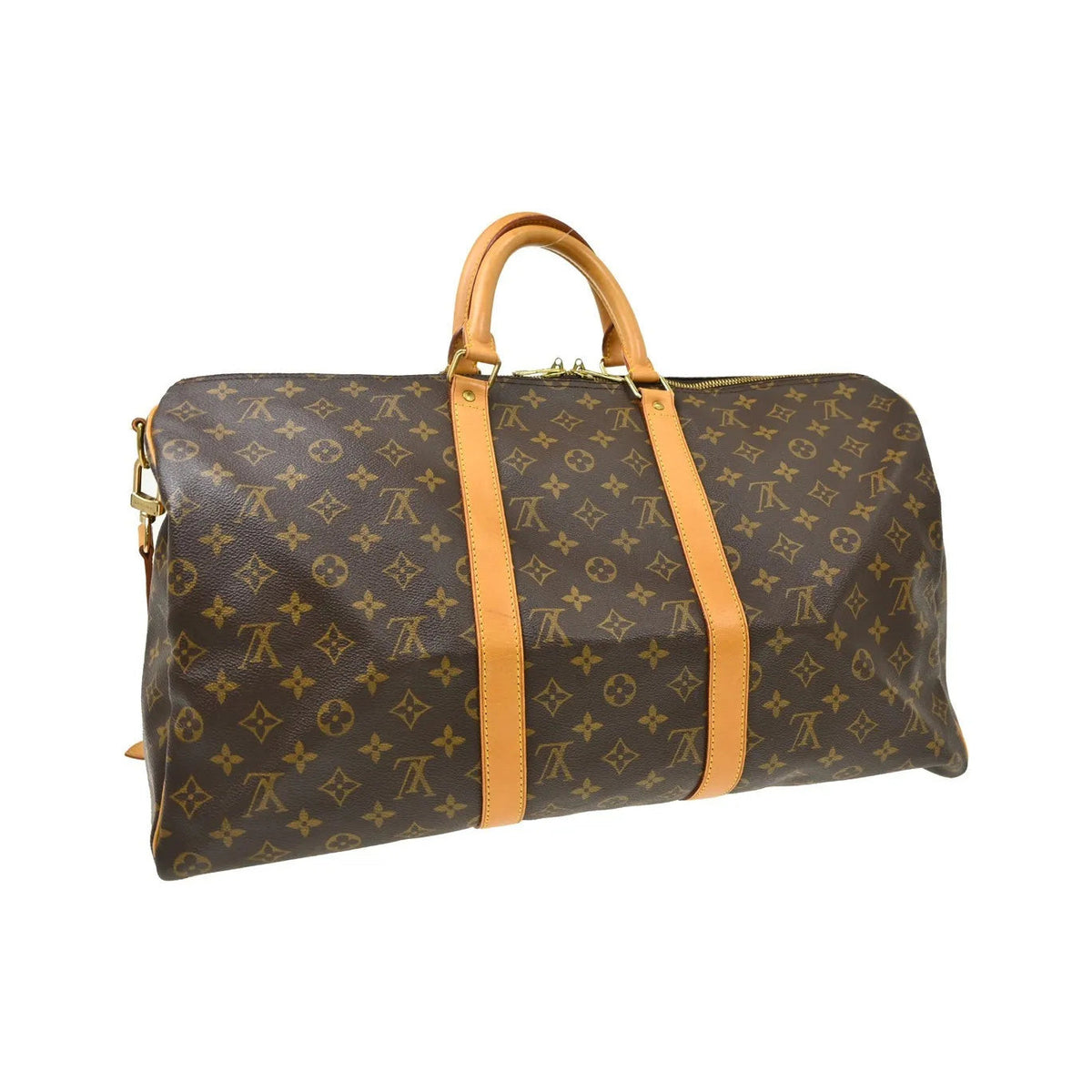 Louis Vuitton Keepall Bandouliere Monogram Canvas, Brown, Canvas, Travel Bag