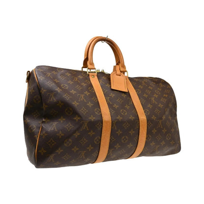 Louis Vuitton Keepall Bandouliere Monogram Canvas, Brown, Canvas, Travel Bag