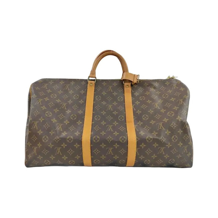 Louis Vuitton Keepall Bandouliere Monogram Canvas, Brown, Canvas, Travel Bag