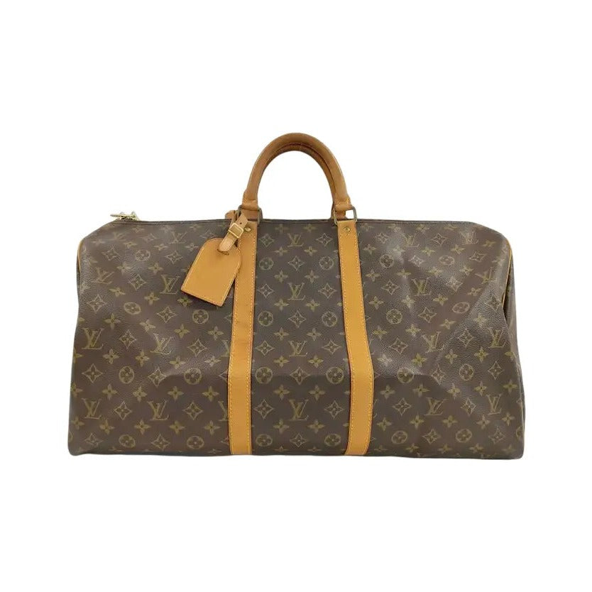 Louis Vuitton Keepall Bandouliere Monogram Canvas, Brown, Canvas, Travel Bag