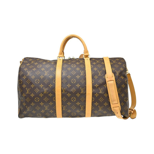 Louis Vuitton Keepall Bandouliere Monogram Canvas, Brown, Canvas, Travel Bag