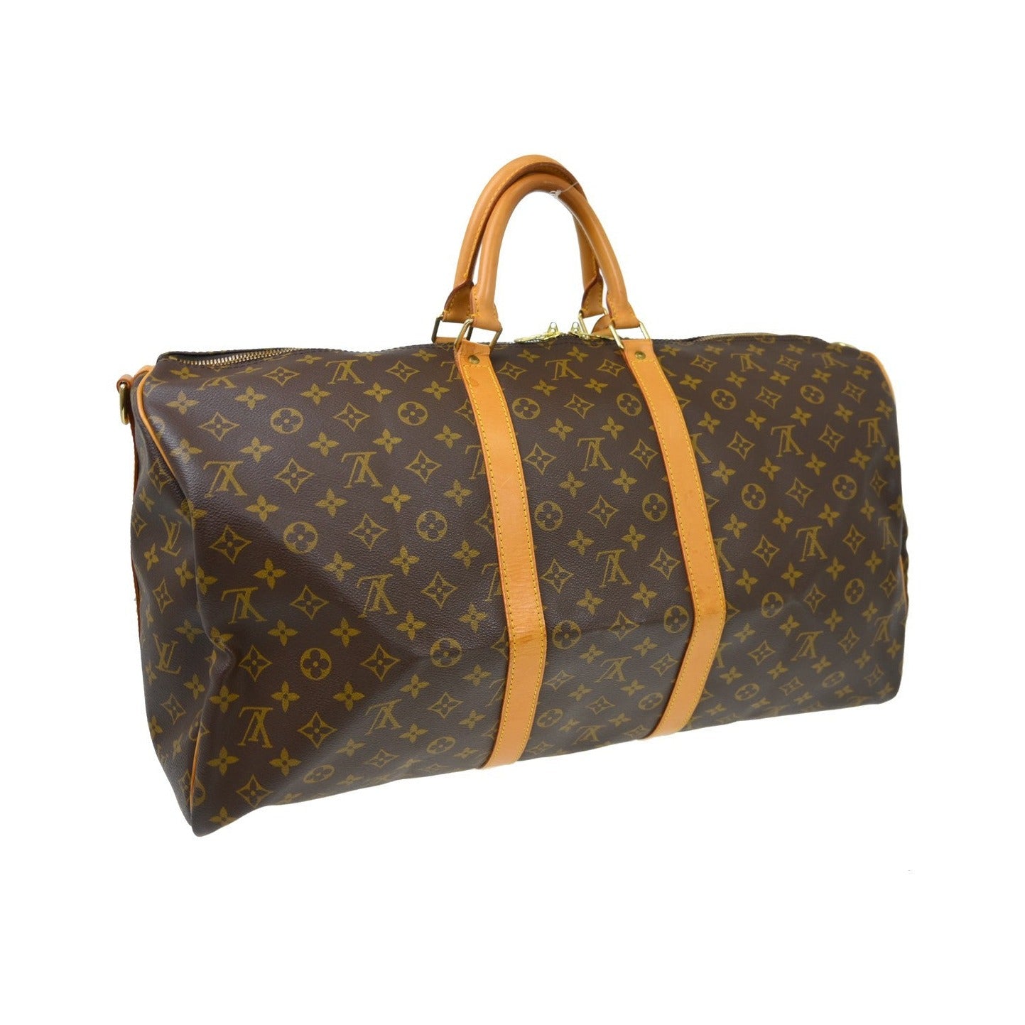 Louis Vuitton Keepall Bandouliere Monogram Canvas, Brown, Canvas, Travel Bag