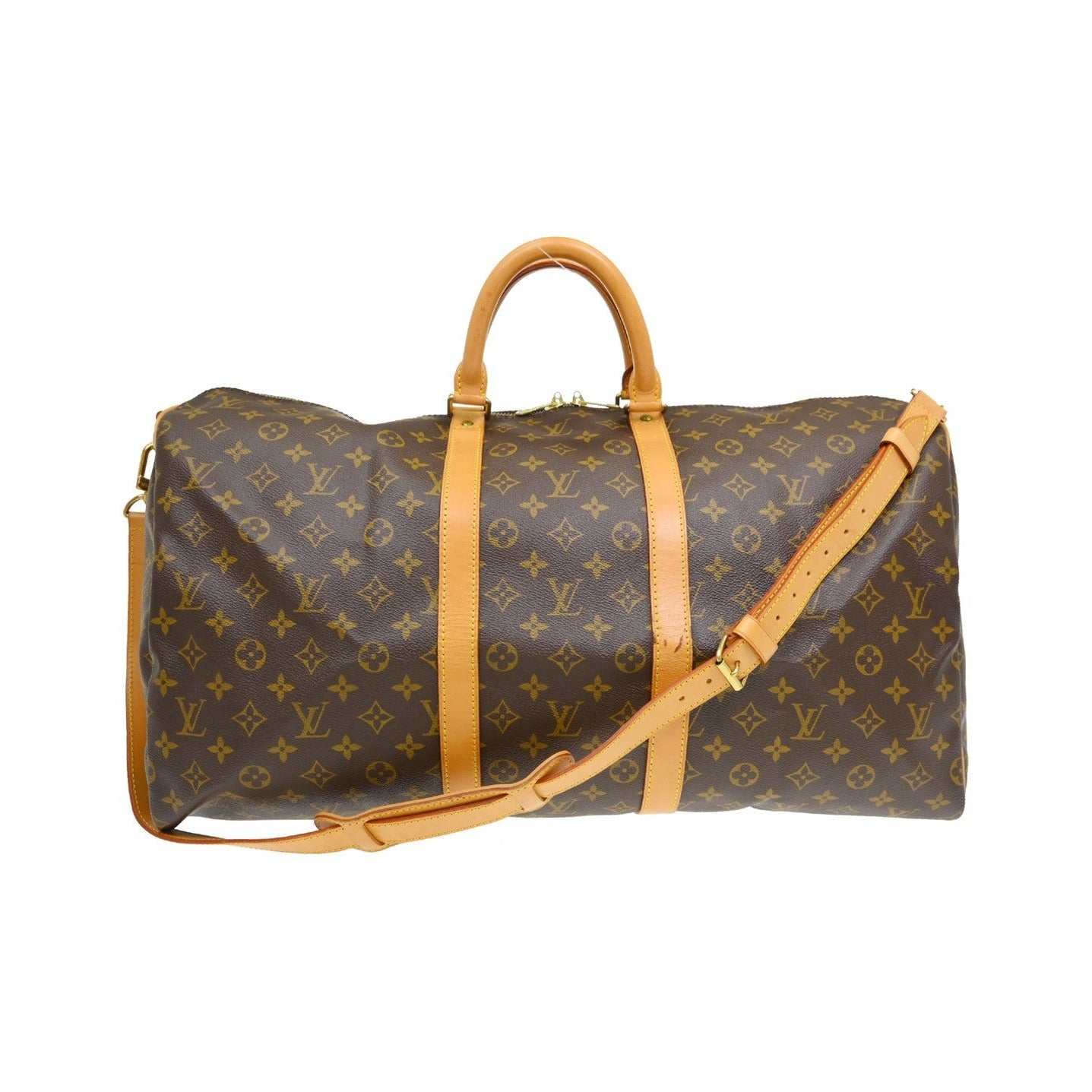 Louis Vuitton Keepall Bandouliere Monogram Canvas, Brown, Canvas, Travel Bag