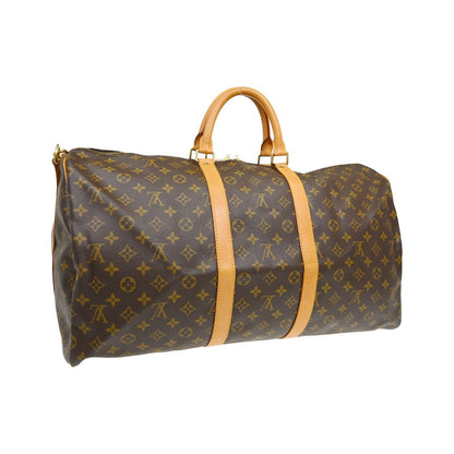 Louis Vuitton Keepall Bandouliere Monogram Canvas, Brown, Canvas, Travel Bag