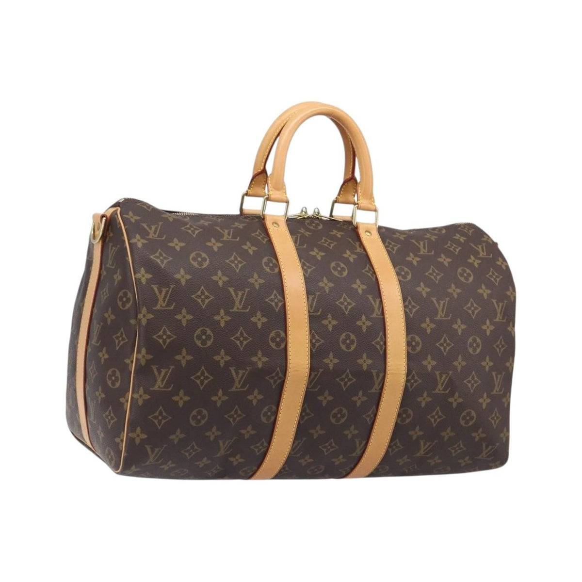 Louis Vuitton Keepall Bandouliere Monogram Canvas, Brown, Canvas, Travel Bag