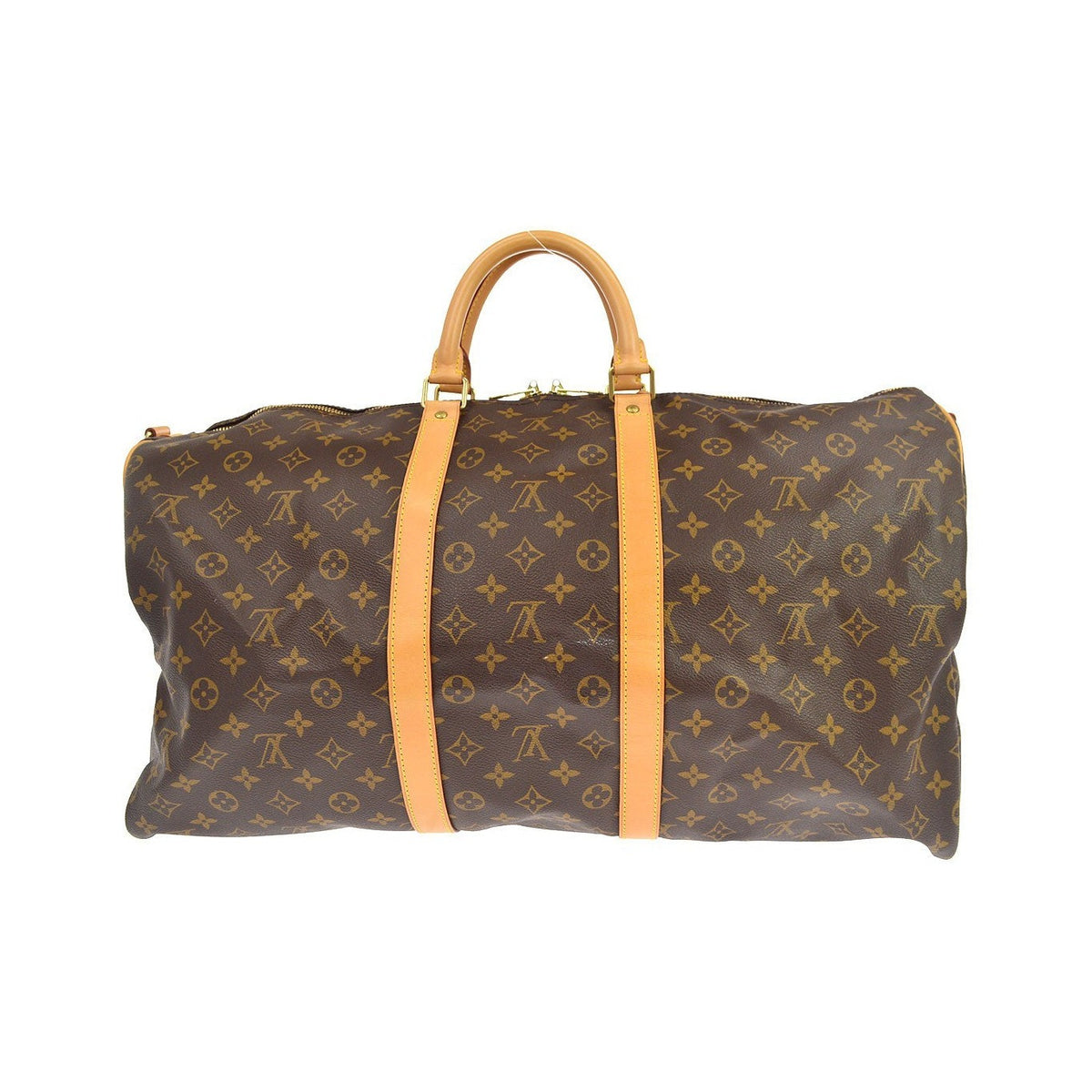 Louis Vuitton Keepall Bandouliere Monogram Canvas, Brown, Canvas, Travel Bag