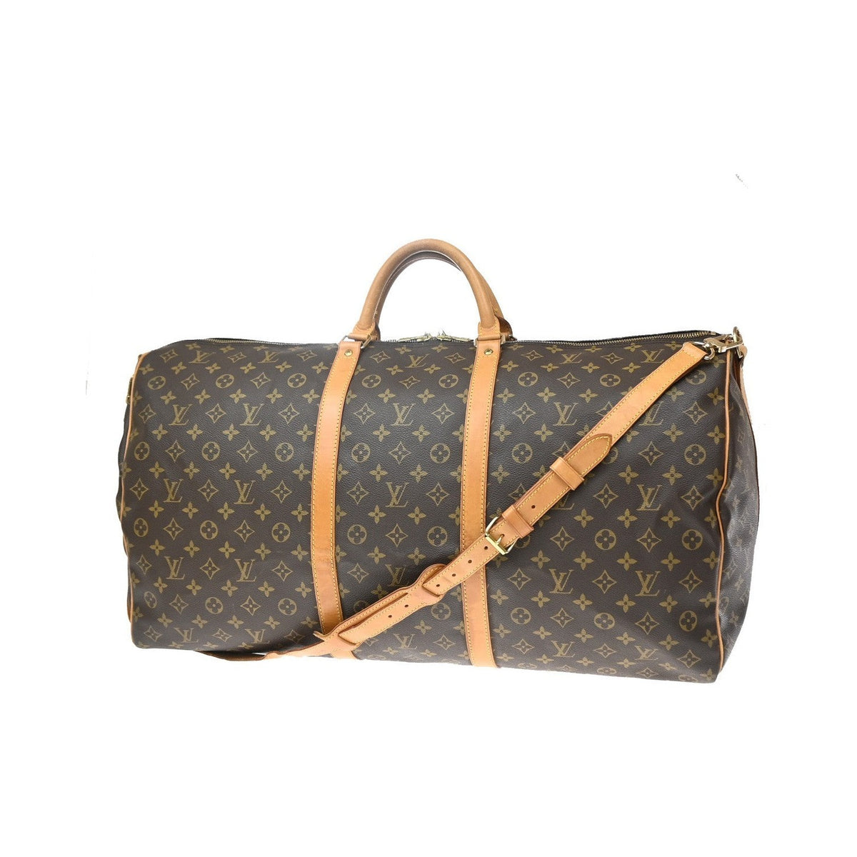 Louis Vuitton Keepall Bandouliere Monogram Canvas, Brown, Canvas, Travel Bag