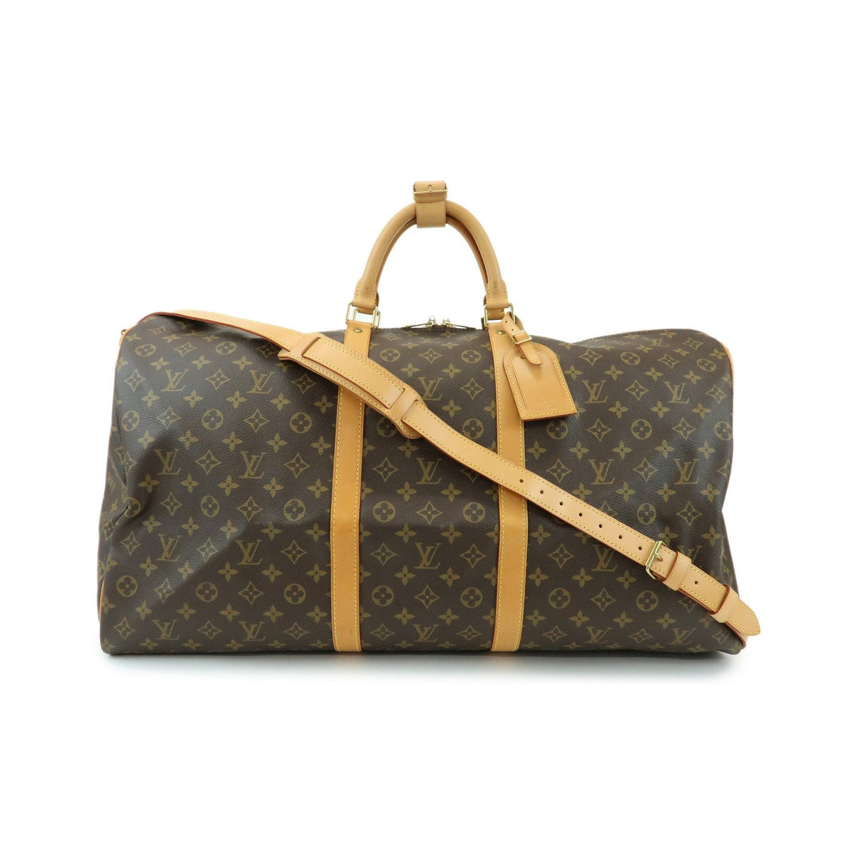 Louis Vuitton Keepall Bandouliere Monogram Canvas, Brown, Canvas, Travel Bag