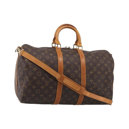 Louis Vuitton Keepall Bandouliere Monogram Canvas, Brown, Canvas, Travel Bag