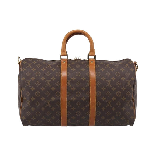 Louis Vuitton Keepall Bandouliere Monogram Canvas, Brown, Canvas, Travel Bag