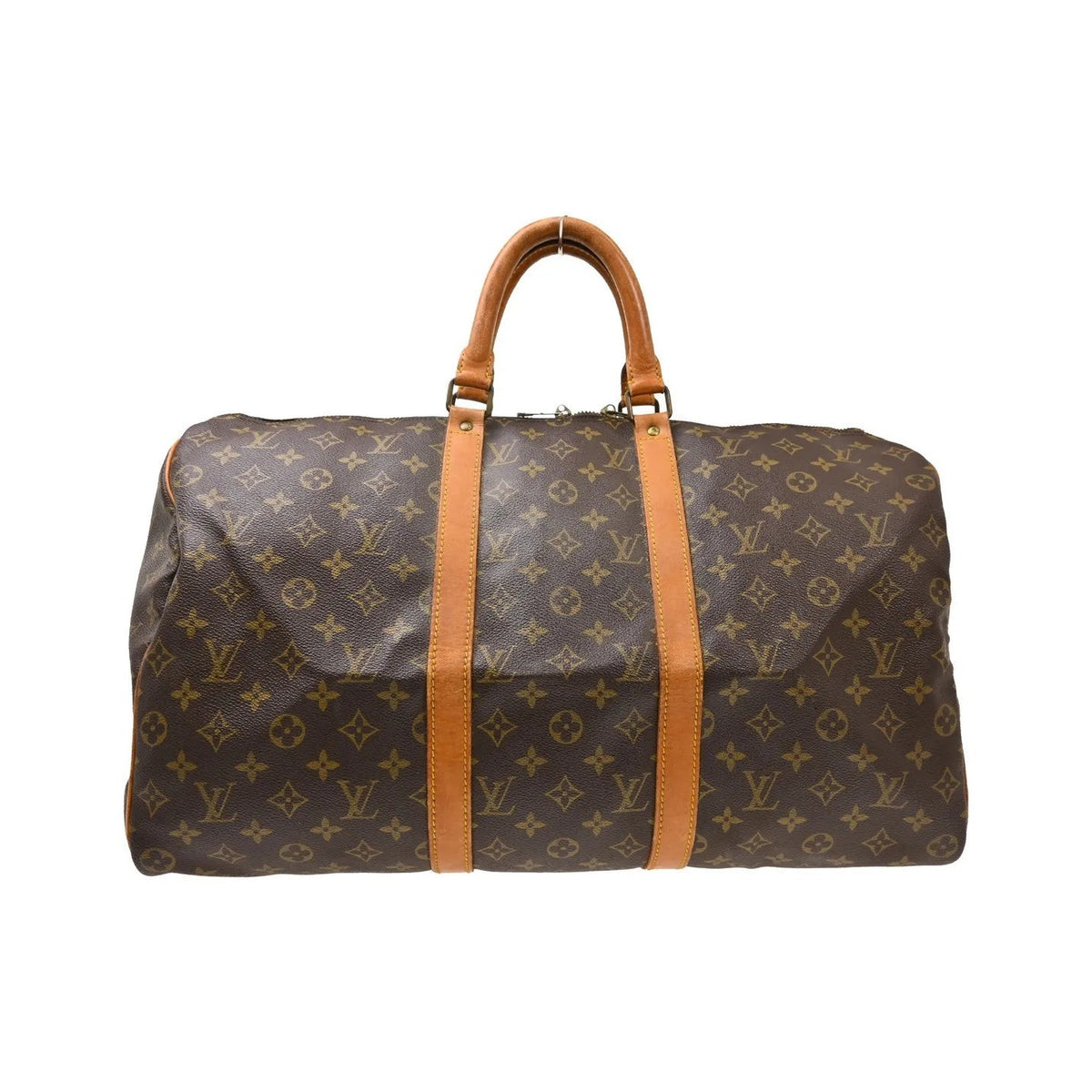 Louis Vuitton Keepall Canvas, Brown, Canvas, Travel Bag