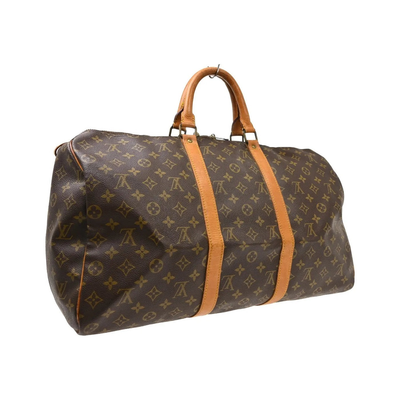 Louis Vuitton Keepall Canvas, Brown, Canvas, Travel Bag