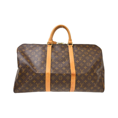 Louis Vuitton Keepall Canvas, Brown, Canvas, Travel Bag