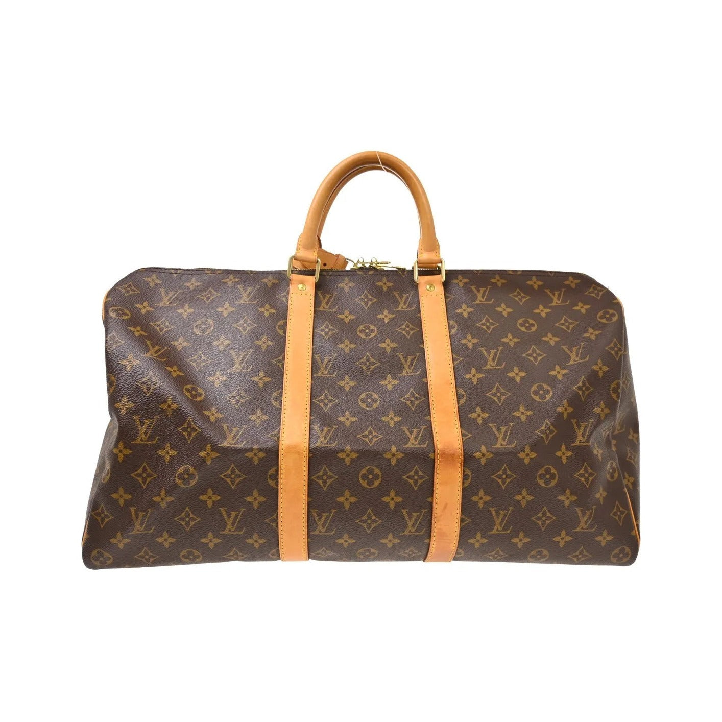 Louis Vuitton Keepall Canvas, Brown, Canvas, Travel Bag