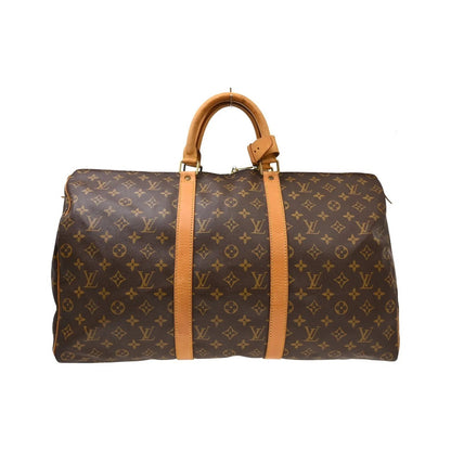 Louis Vuitton Keepall Canvas, Brown, Canvas, Travel Bag