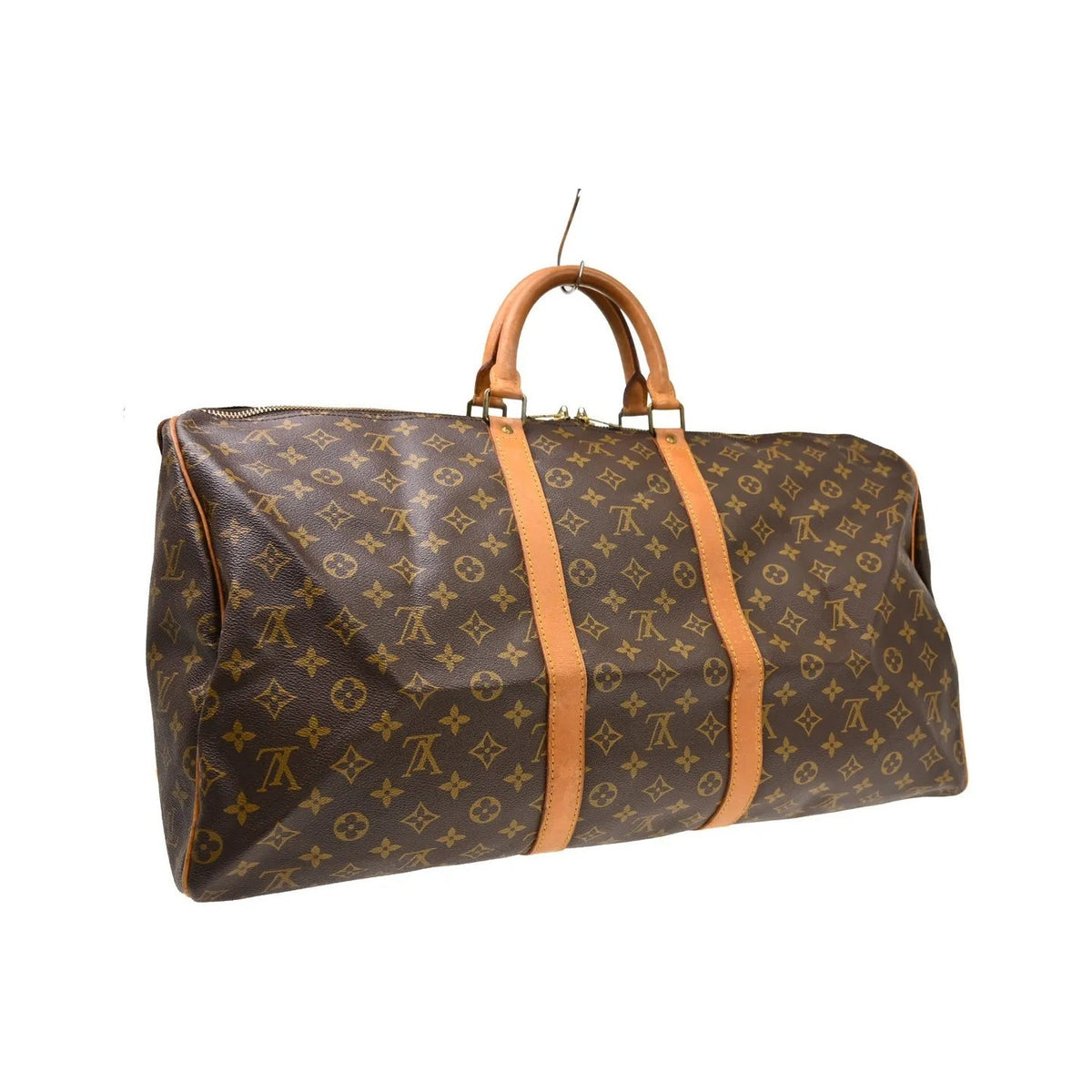 Louis Vuitton Keepall Canvas, Brown, Canvas, Travel Bag