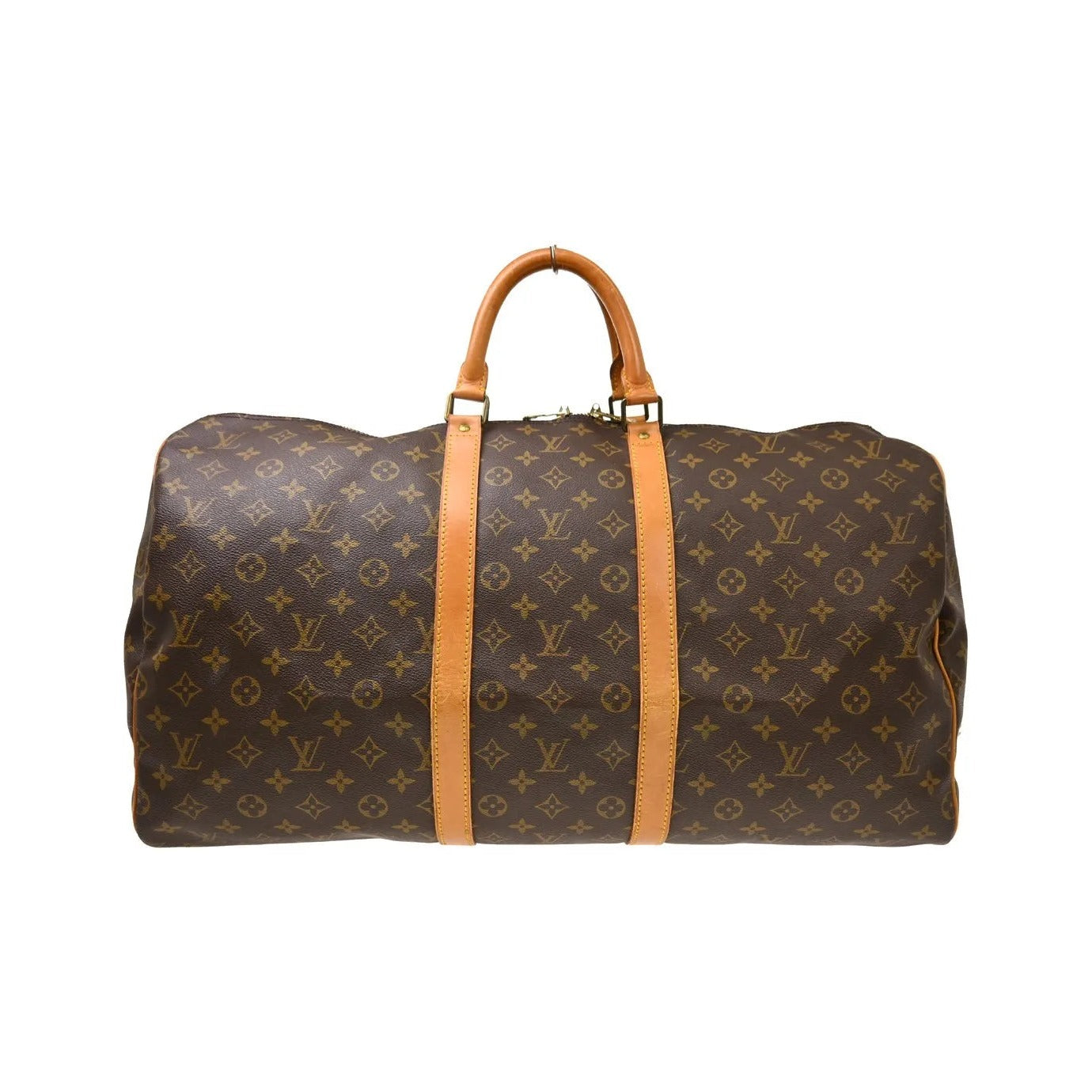 Louis Vuitton Keepall Canvas, Brown, Canvas, Travel Bag