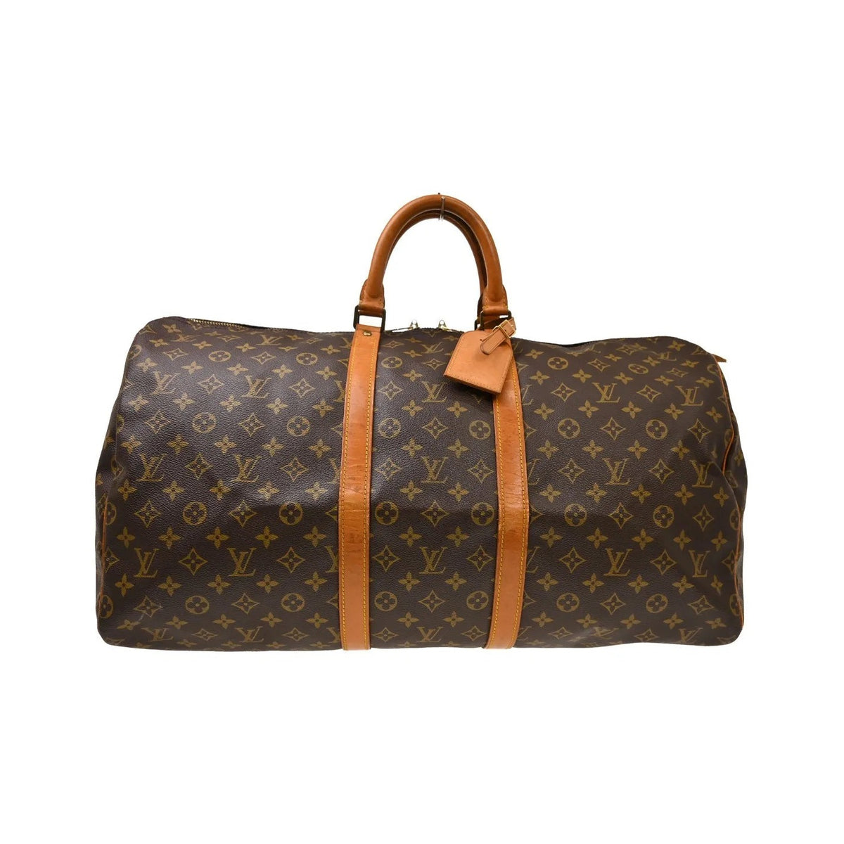 Louis Vuitton Keepall Canvas, Brown, Canvas, Travel Bag