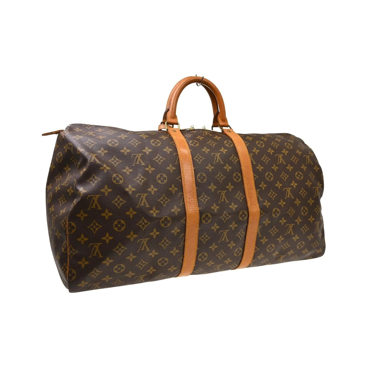 Louis Vuitton Keepall Canvas, Brown, Canvas, Travel Bag