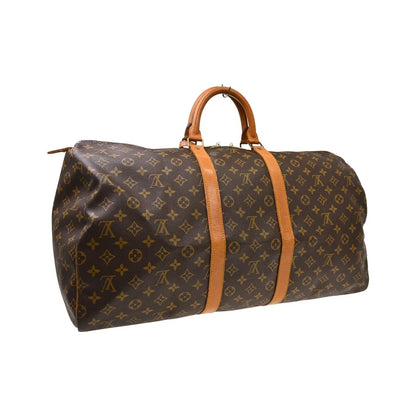 Louis Vuitton Keepall Canvas, Brown, Canvas, Travel Bag