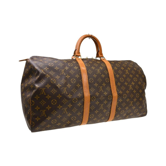 Louis Vuitton Keepall Canvas, Brown, Canvas, Travel Bag