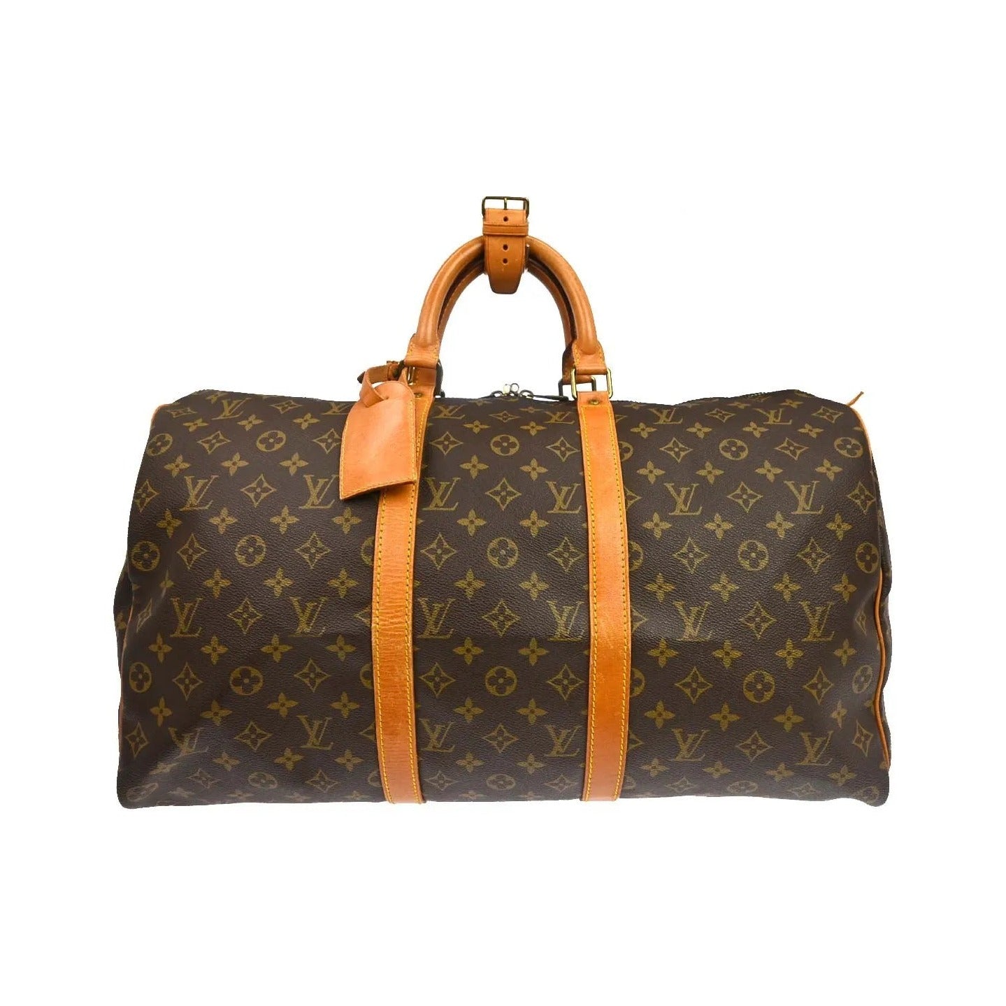 Louis Vuitton Keepall Canvas, Brown, Canvas, Travel Bag