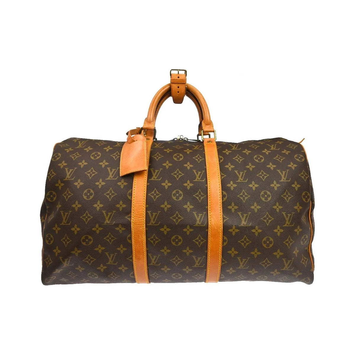 Louis Vuitton Keepall Canvas, Brown, Canvas, Travel Bag