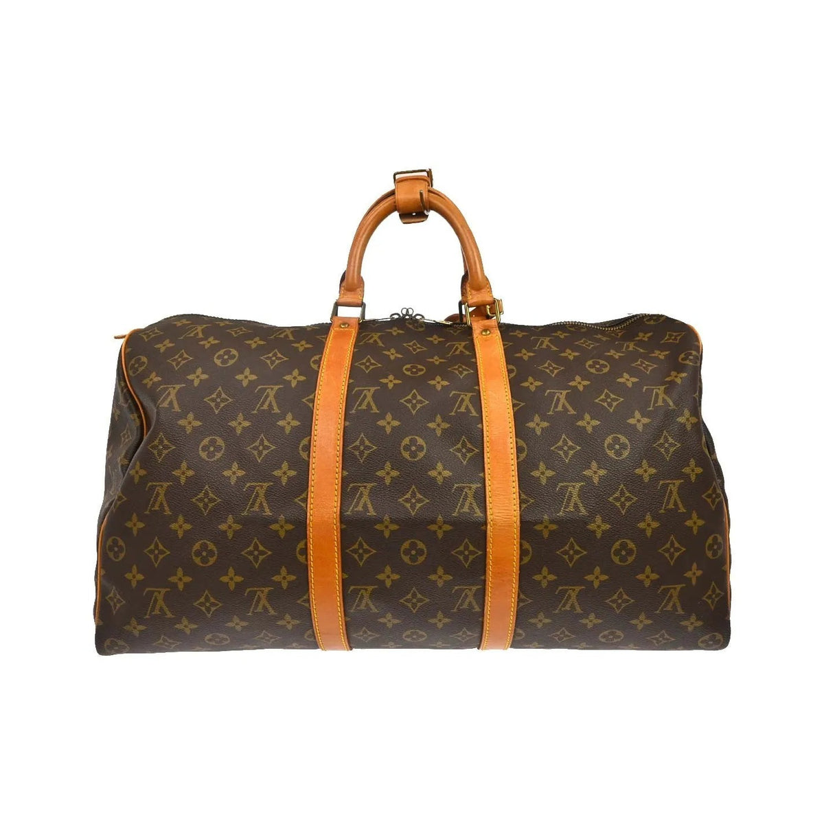 Louis Vuitton Keepall Canvas, Brown, Canvas, Travel Bag