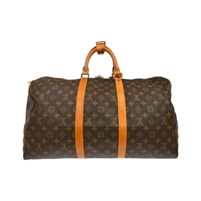 Louis Vuitton Keepall Canvas, Brown, Canvas, Travel Bag