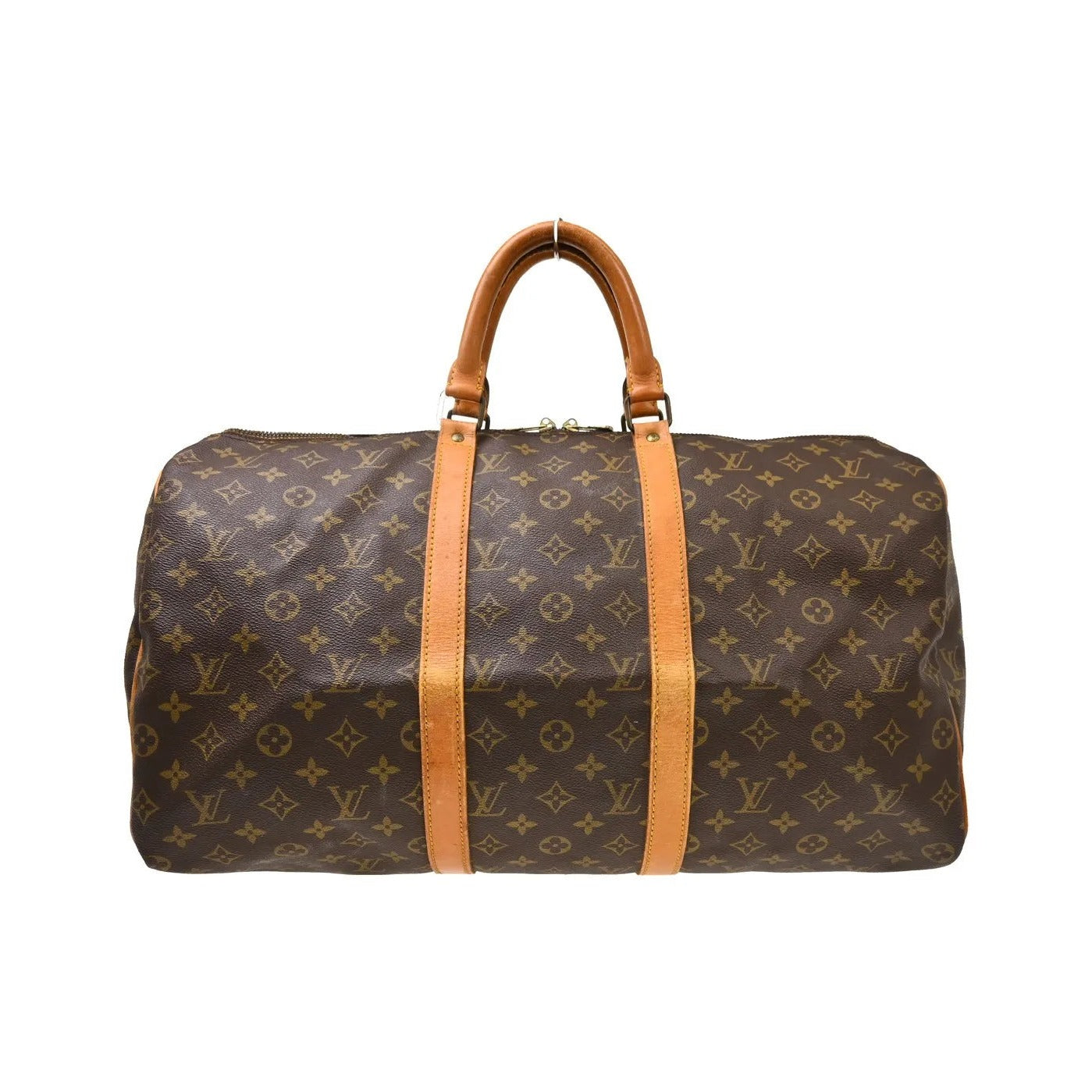 Louis Vuitton Keepall Canvas, Brown, Canvas, Travel Bag