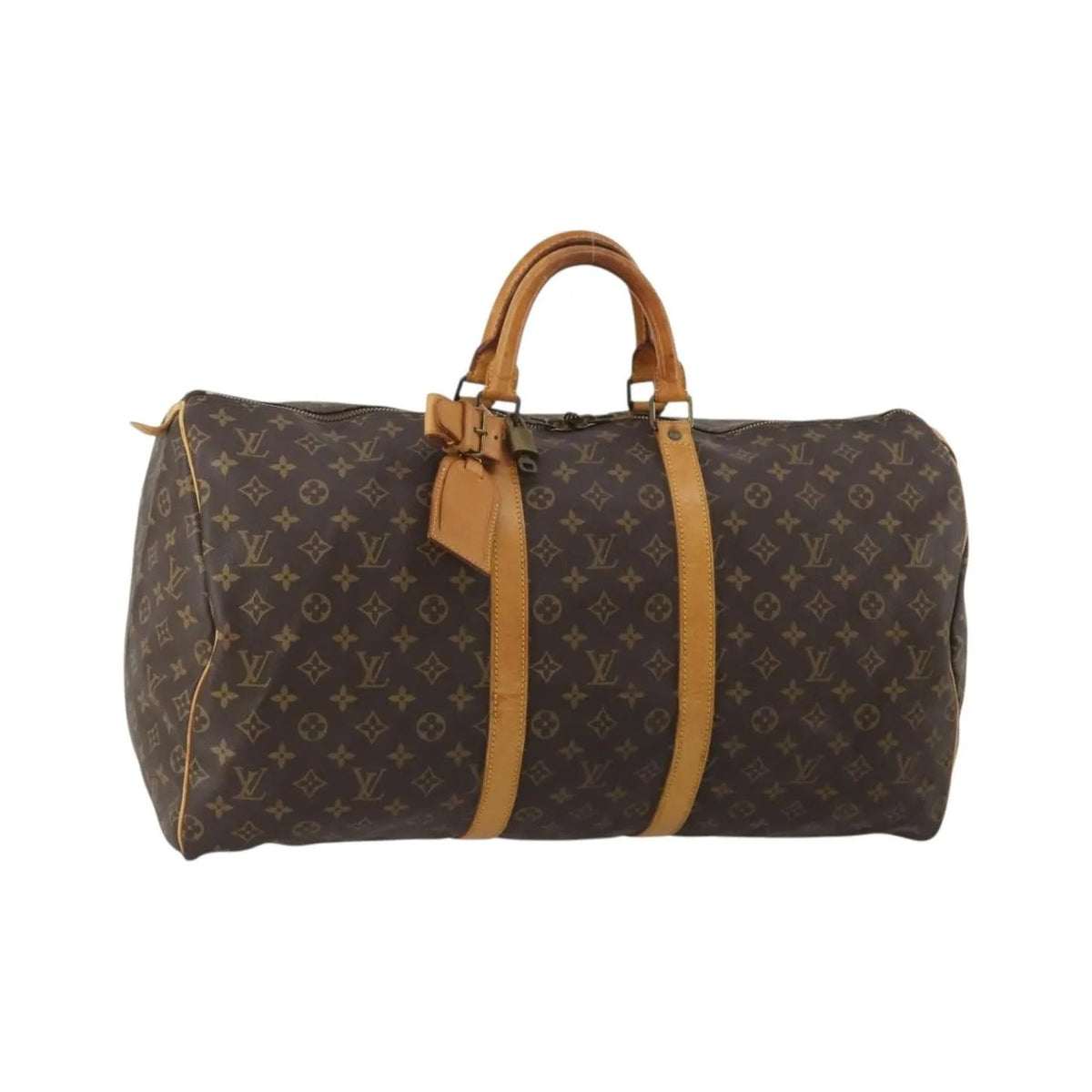 Louis Vuitton Keepall Canvas, Brown, Canvas, Travel Bag