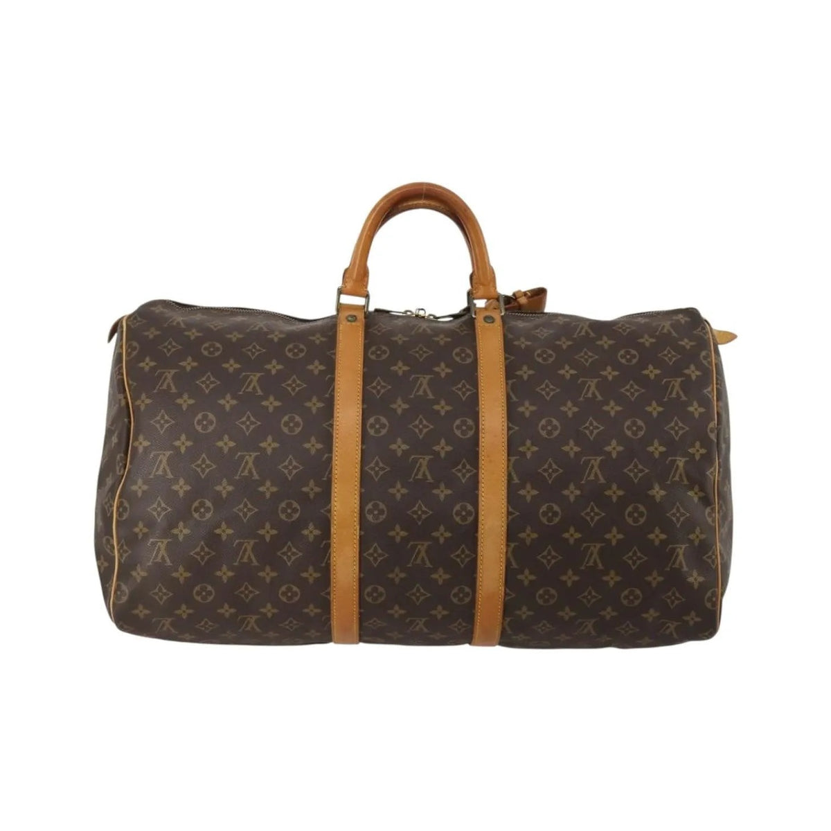 Louis Vuitton Keepall Canvas, Brown, Canvas, Travel Bag