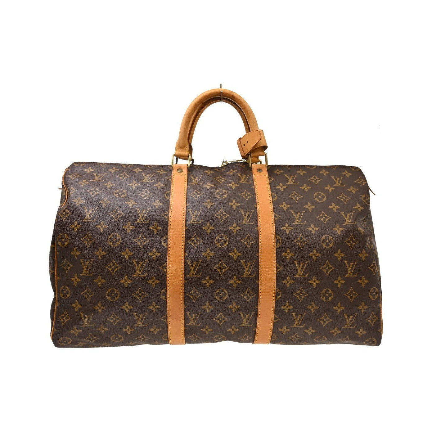 Louis Vuitton Keepall Canvas, Brown, Canvas, Travel Bag