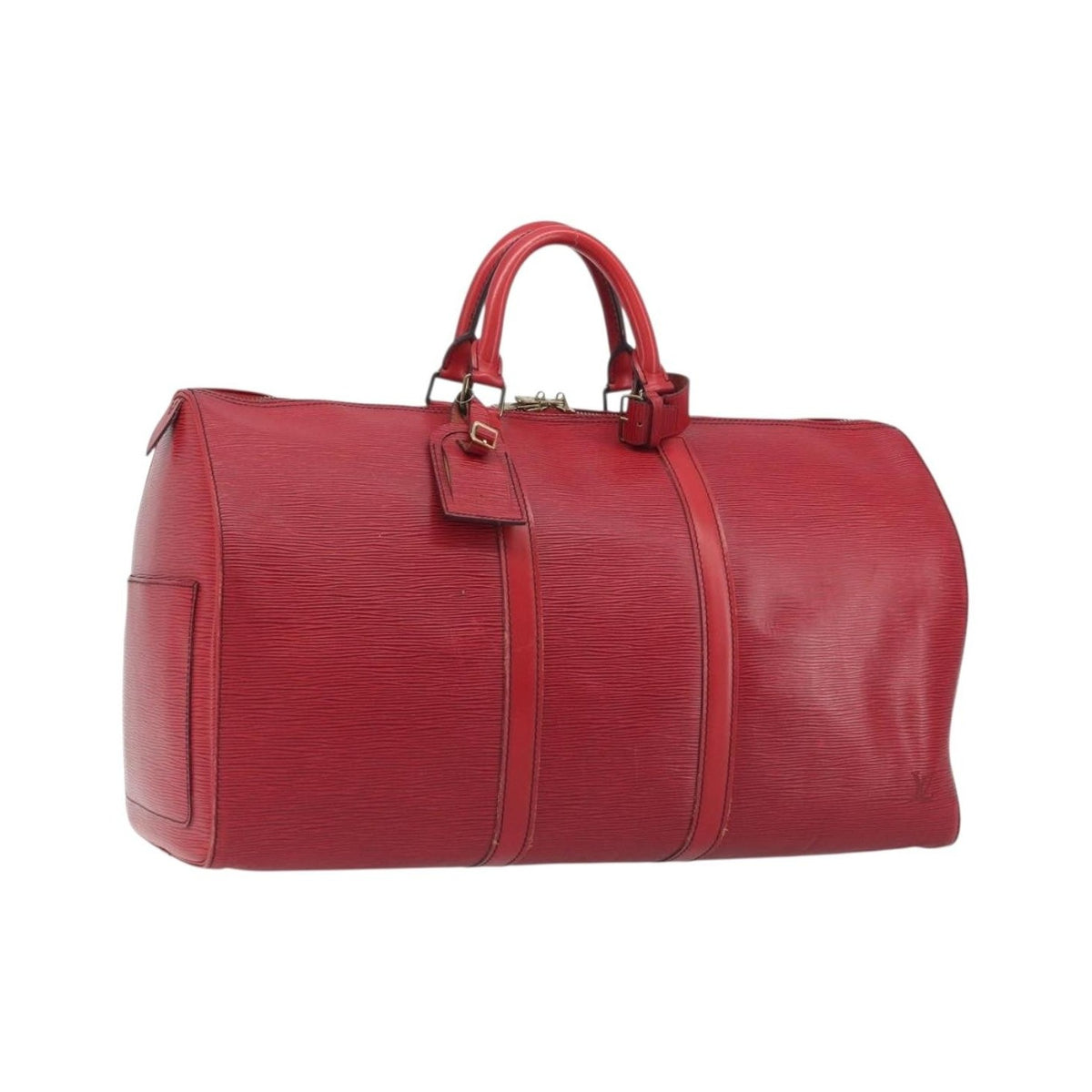 Louis Vuitton Keepall Epi, Brown, Canvas, Travel Bag